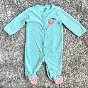 Carter’s | Footie in “Berry Cute” Print